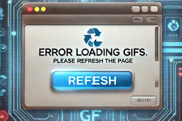 Error Loading GIFs Please Refresh the Page